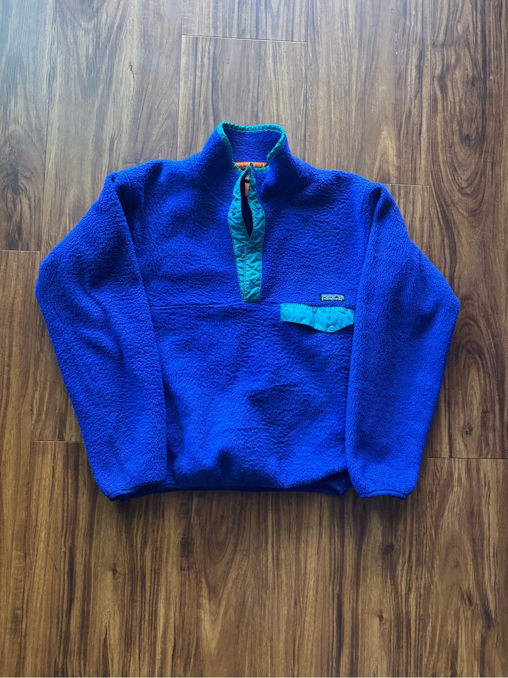 Vintage Patagonia Synchilla Snap-T Fleece Pullover Blue/Purple Men’s Small
